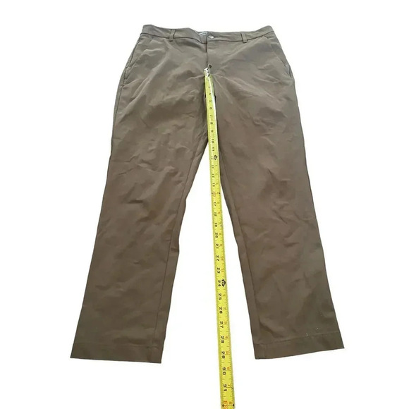 VRST Beige/tan Flat Front Slash Pockets Straight Leg Pants Size 34X30 - Picture 2 of 5